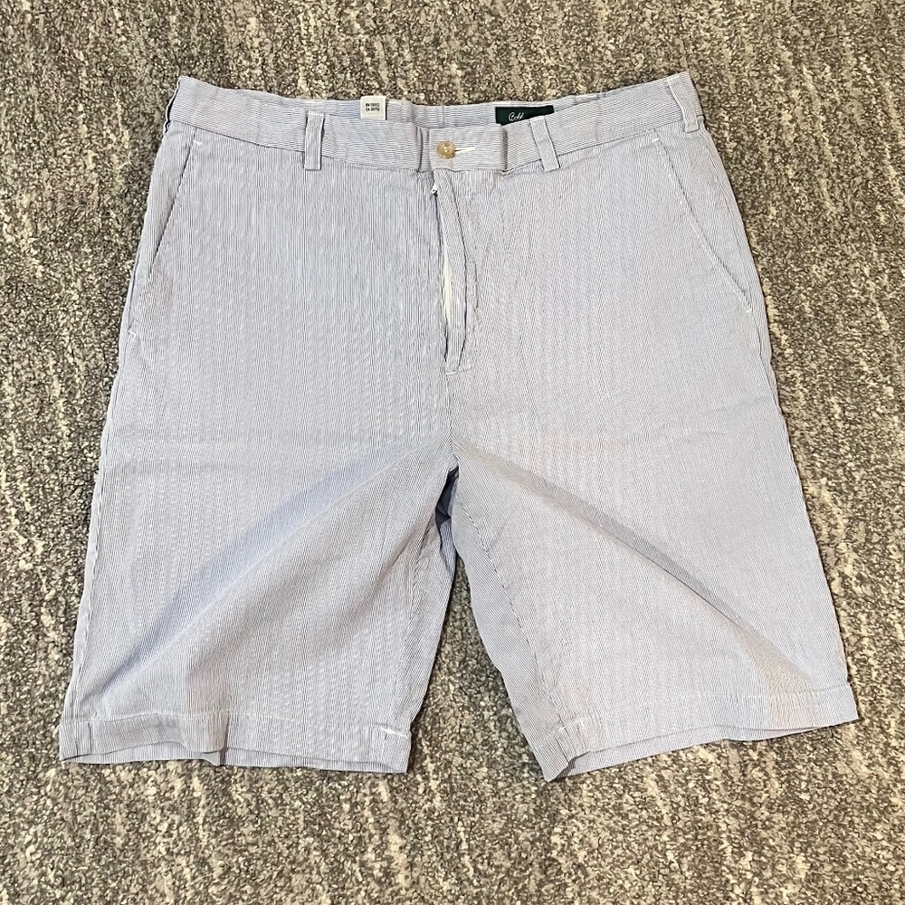 Bobby Jones Shorts Blue Seersucker Size 36